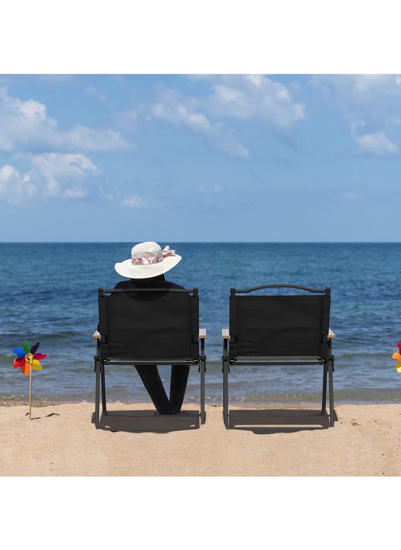 Foldable Fishing Camping Chair,Portable Wooden Beach Chair,Outdoor Picnic Chair,Beech Chair, Outdoor Armchair,for Camping,Travel,and Outdoor Events