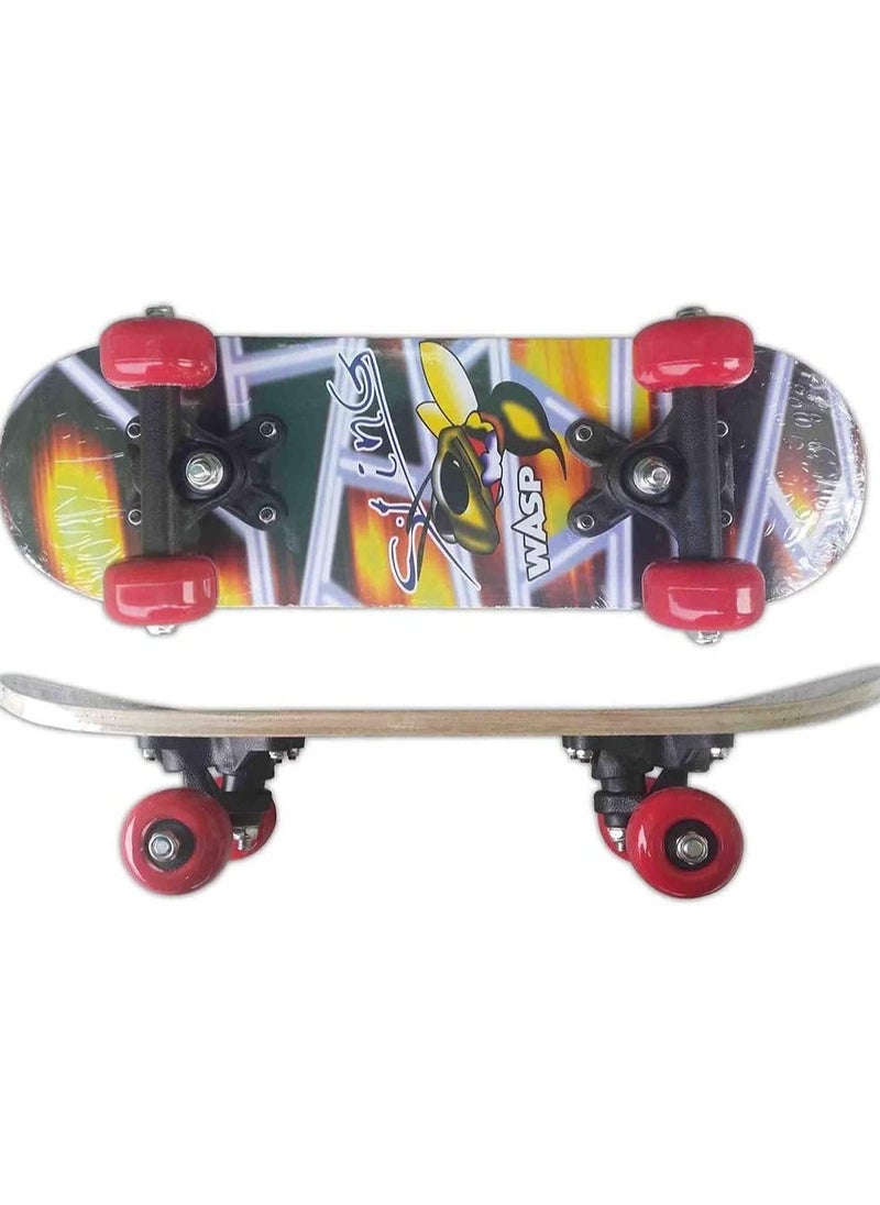 Skateboard Multicolor Pattern for Kids- 13*8*43