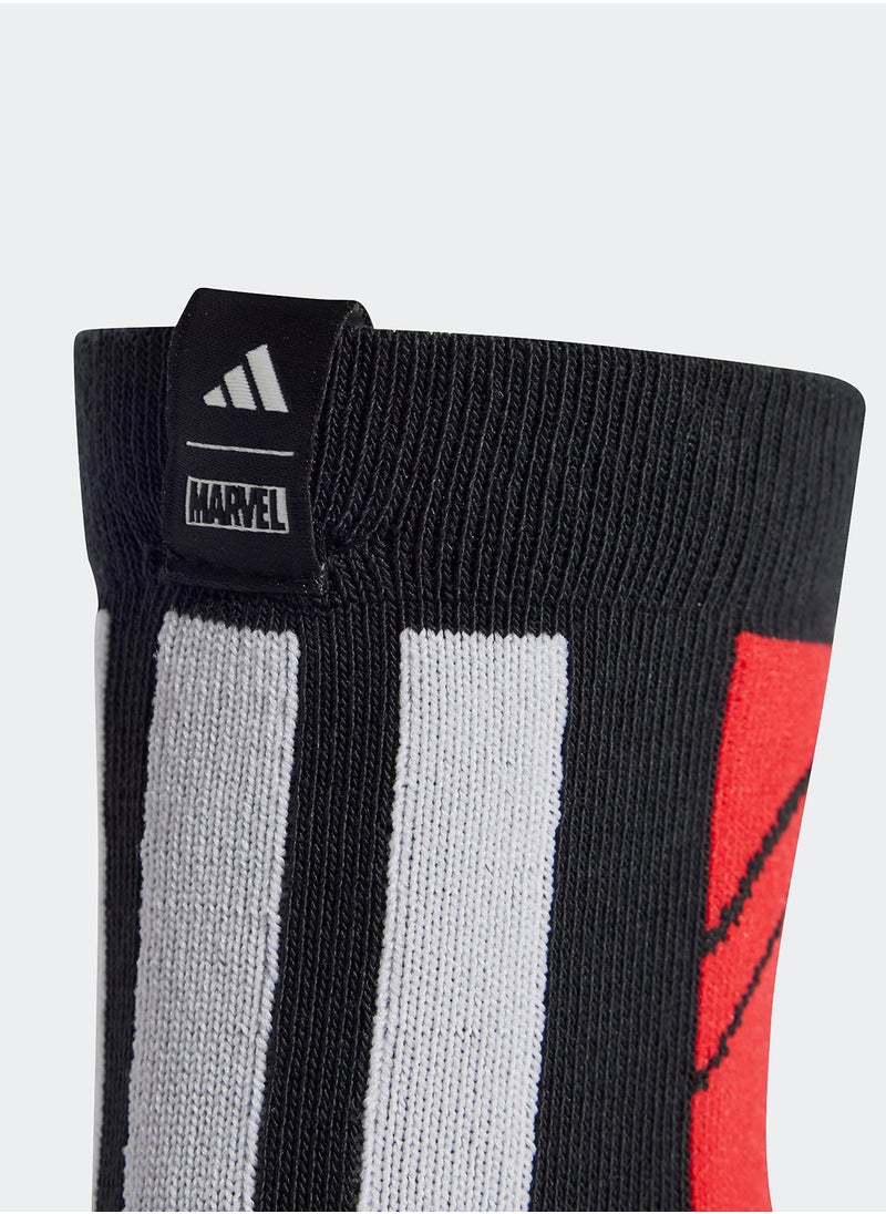 Kids 3 Pack Spider-Man Graphics Socks