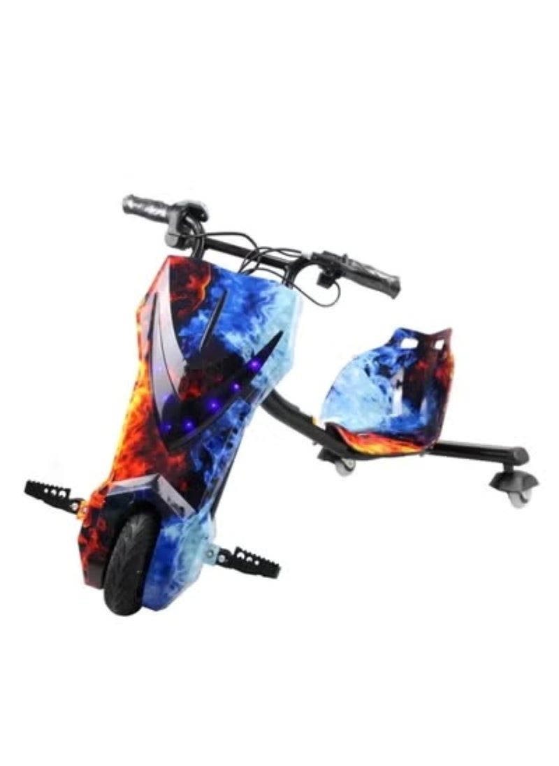 3 Wheel Drifter 36v Electric Scooter 360 Degree Rotation with Led Light Comfortable Seat and Bluetooth Assorted