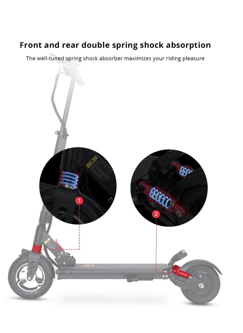 X1 Electric Scooter: 50KM Max Range, 37KM/H Speed, 120KG Load Capacity -Performance Detachable 48V Battery Powerful 600W Motor, 8-Inch Tires, and IP54 Rating for Adults & Fast Charging for Urban Commuting