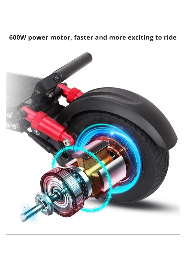 X1 Electric Scooter: 50KM Max Range, 37KM/H Speed, 120KG Load Capacity -Performance Detachable 48V Battery Powerful 600W Motor, 8-Inch Tires, and IP54 Rating for Adults & Fast Charging for Urban Commuting