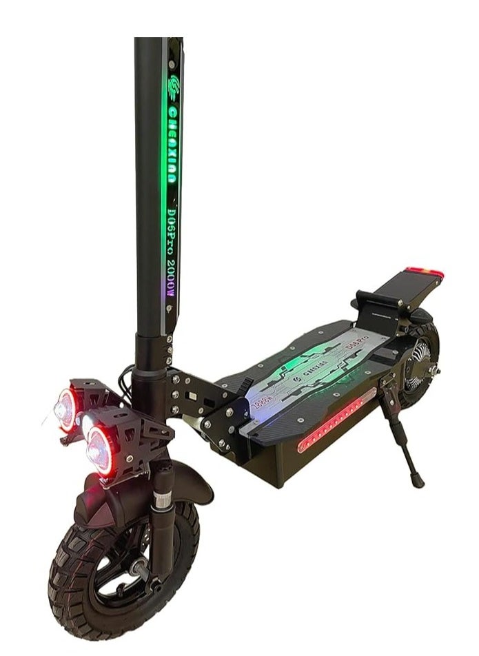 Pro Electric Scooter, 2000W Motor, 65km/h, 48V 13Ah Battery, Foldable, LCD Display, Disc Brakes, LED Lights, Max Load 150kg