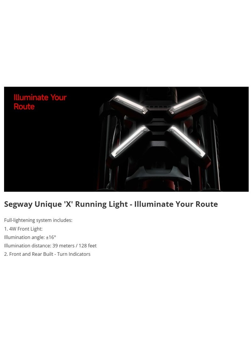 Segway-Ninebot ZT3 PRO | 24.9 mph Max. Speed | 43.5 Miles Max. Range | Dual Suspension | 1600W Max. Power