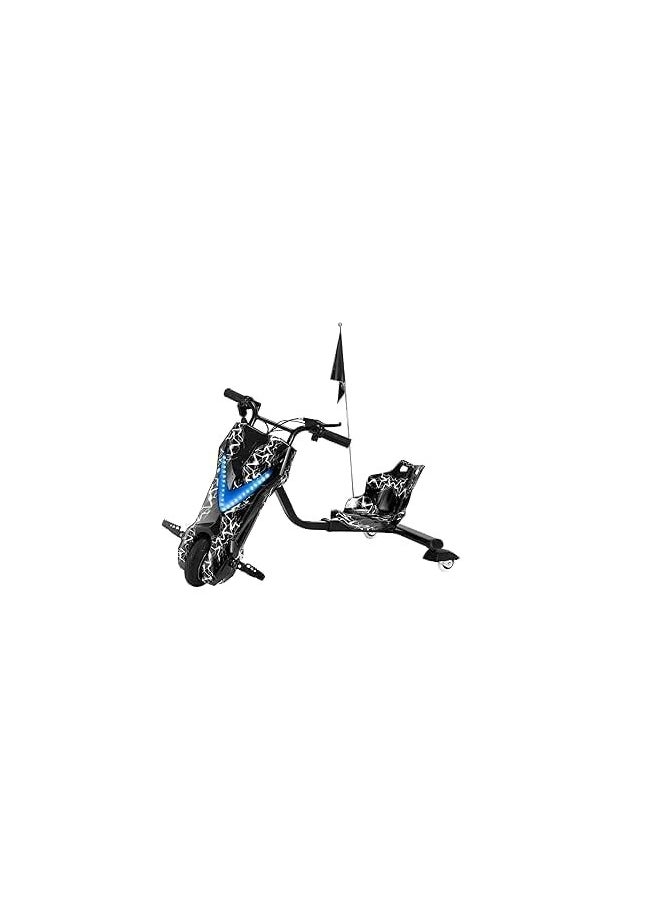 36V Drifting Scooter 3 Wheel Electric Scooter 3 Lights Shock Absorber Safety Gears Speed Up To 20KM/h Driving Modes Bluetooth- Speaker mix color 1