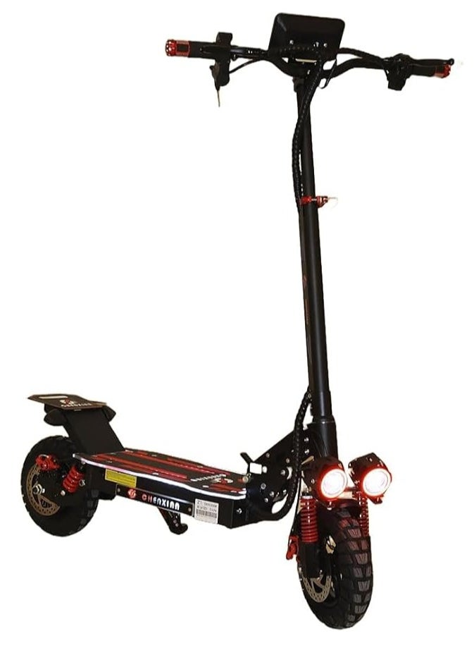 Electric Scooter – 1800W Motor, Front & Rear Suspension, 48V 13A Lithium Battery, 10