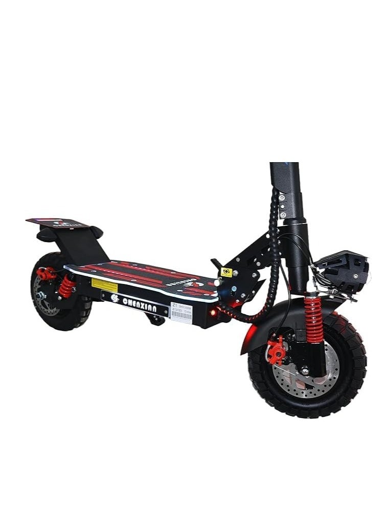 Electric Scooter – 1800W Motor, Front & Rear Suspension, 48V 13A Lithium Battery, 10