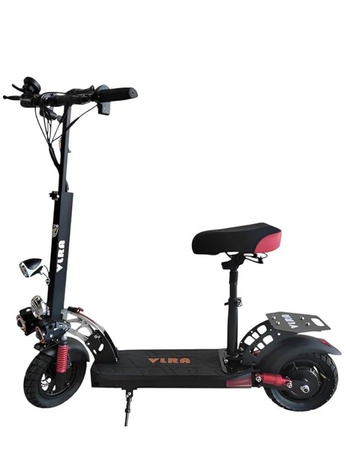 E-Scooter with Digital Meter with Quick Card Start Electric Scooter with Dual Shock Absorbers 48v battery