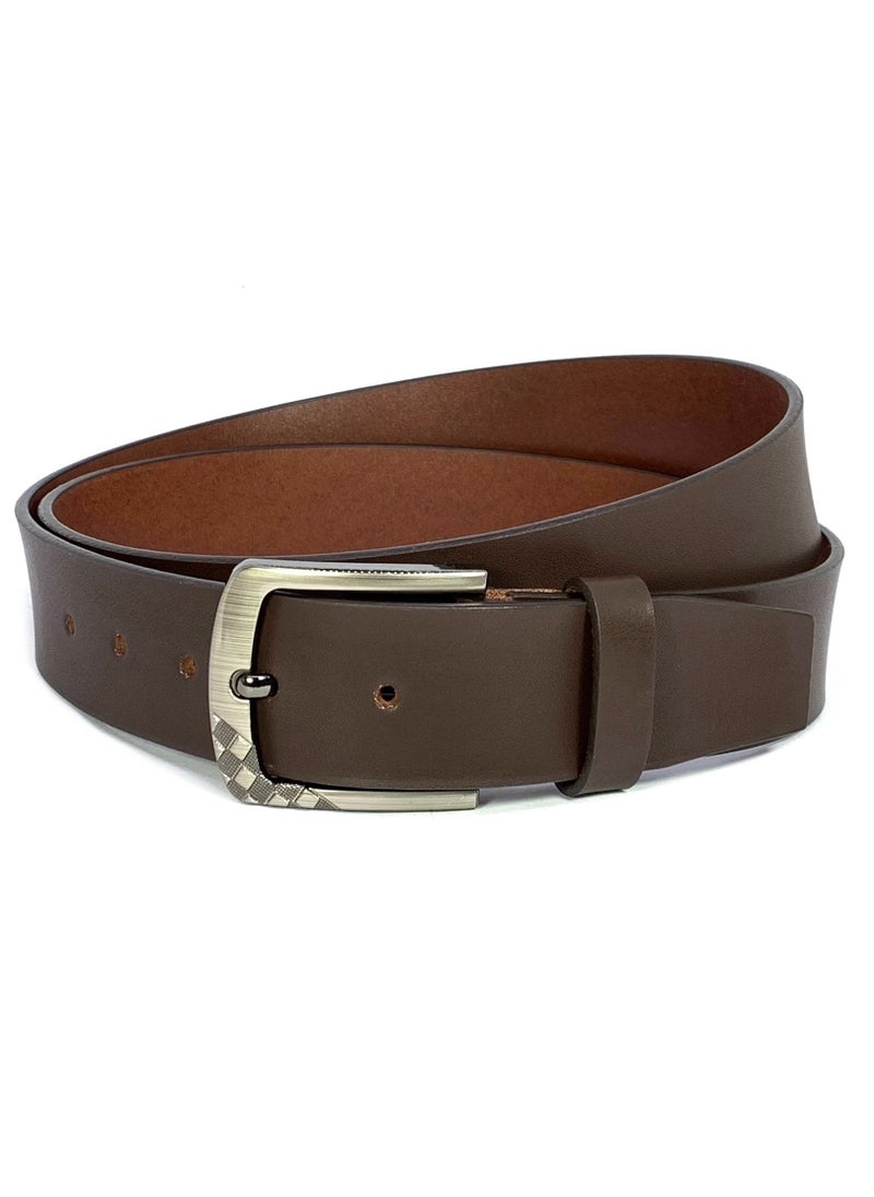 Classic Milano Genuine Leather Belt Men - Semi-Casual Men's Belts & Party Wear Belt, Casual Outfits, Gifts - Black & Brown Men’s Leather Belt for Men