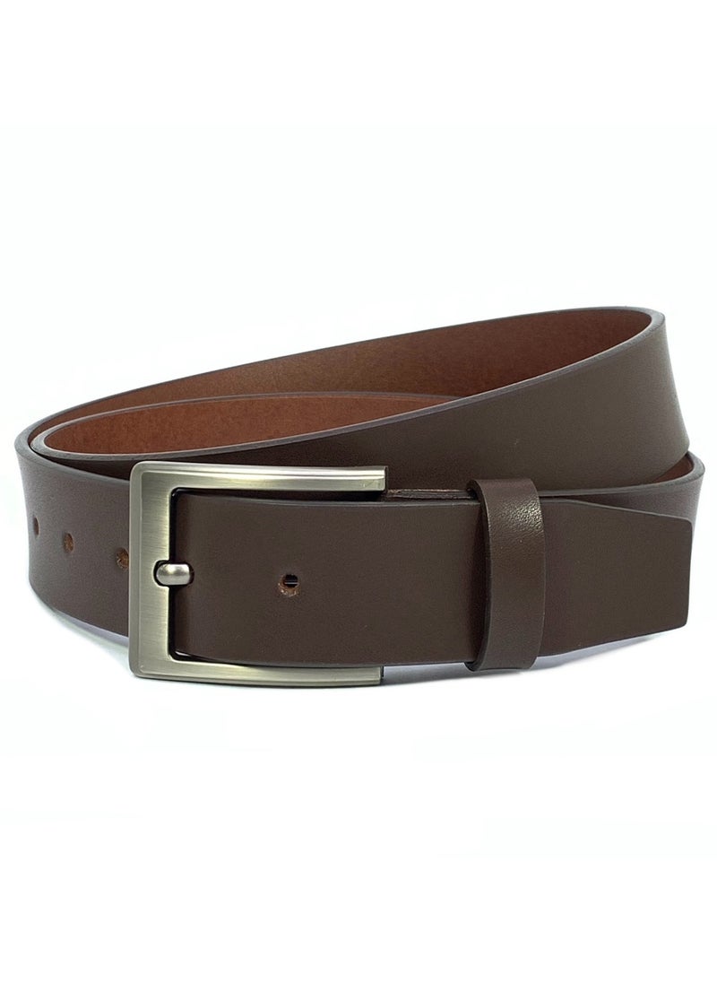 Classic Milano Genuine Leather Belt Men - Semi-Casual Men's Belts & Party Wear Belt, Casual Outfits, Gifts - Black & Brown Men’s Leather Belt for Men