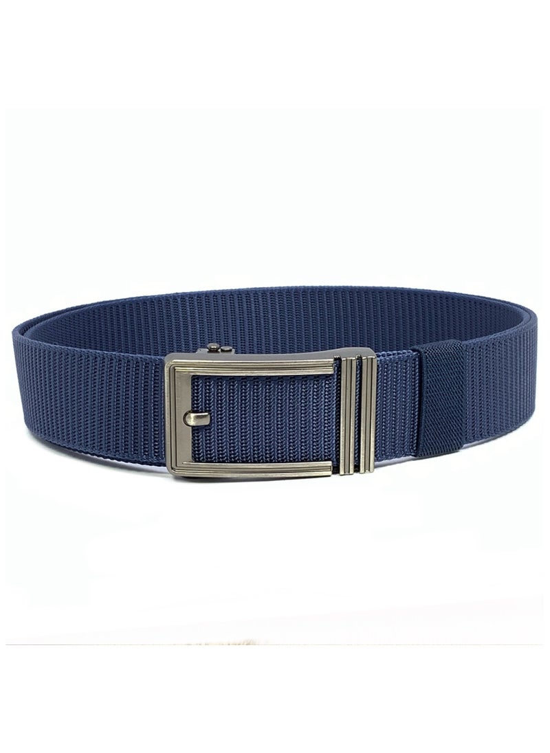 Classic Milano Men's Cotton Nylon Belt Men with Automatic Buckle – Adjustable, Durable Golf Belt, Elastic Men Belt, Gift Box Belt for Travel Casual Wear