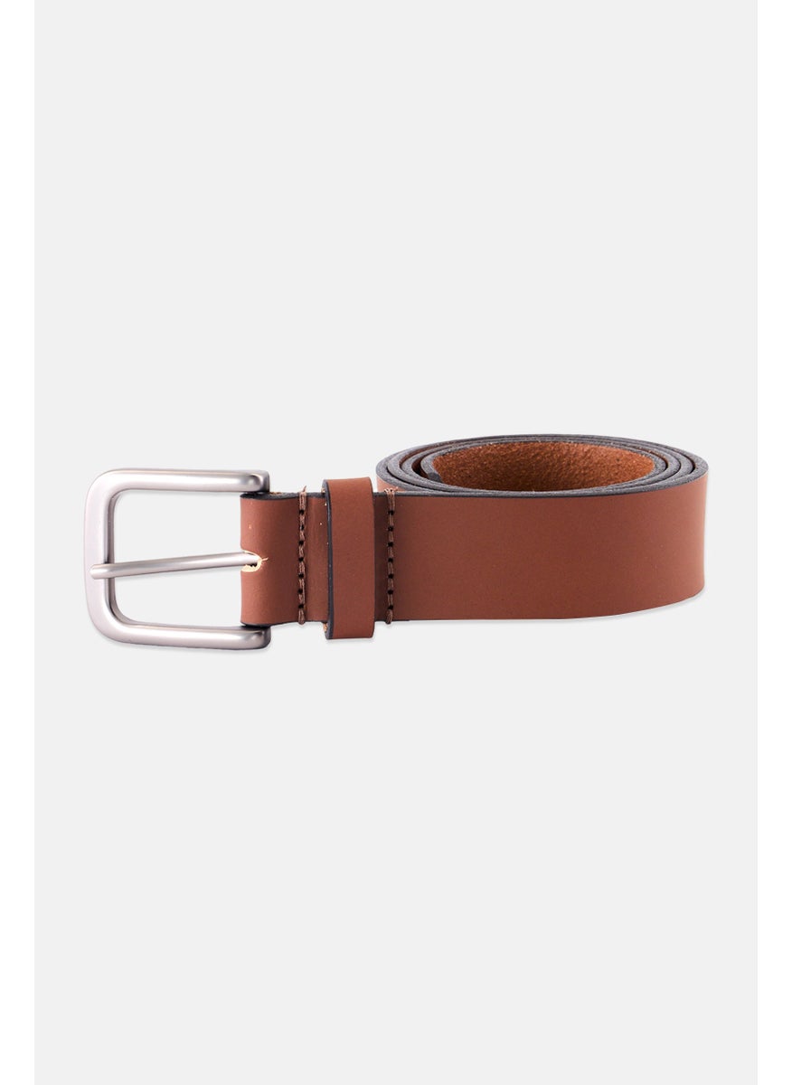 Men Leather Belt, Brown