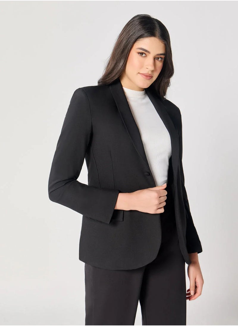 Black Oversized Every Day Blazer