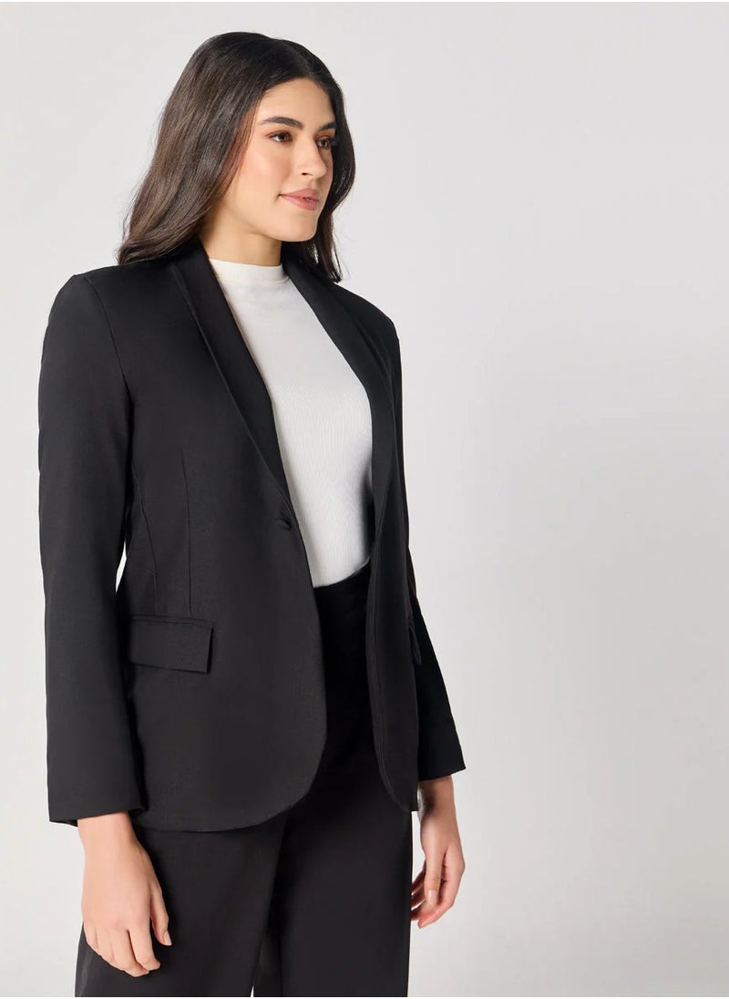 Black Oversized Every Day Blazer