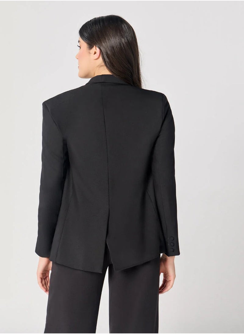 Black Oversized Every Day Blazer