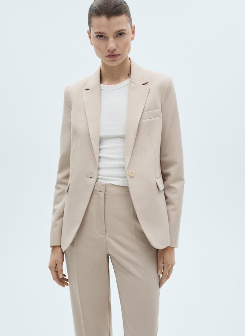 Tailored Fitted Suit Blazer