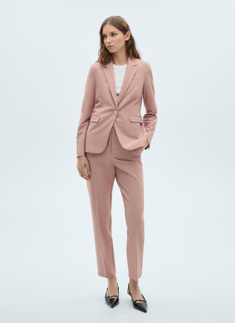 Tailored Fitted Suit Blazer