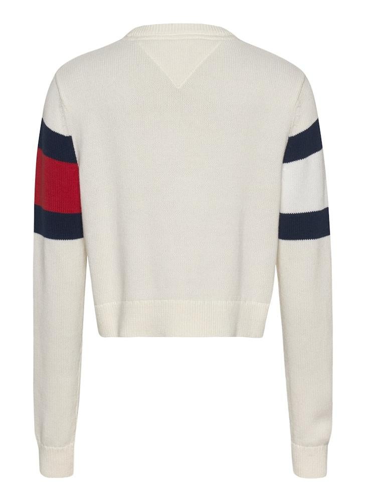 Crew Neck Color Block Sweater