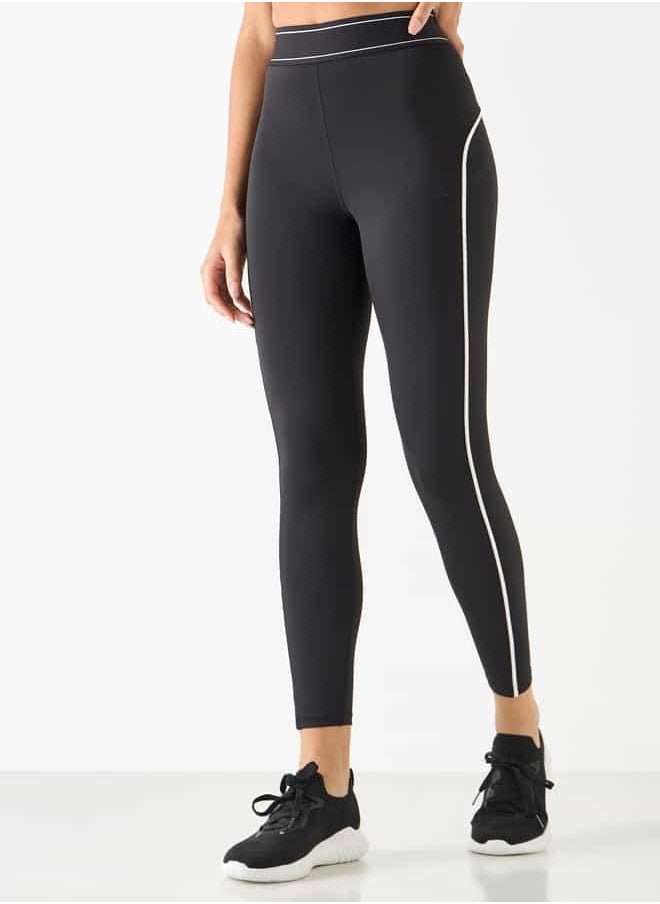 Kappa Logo Embossed Tipping Leggings