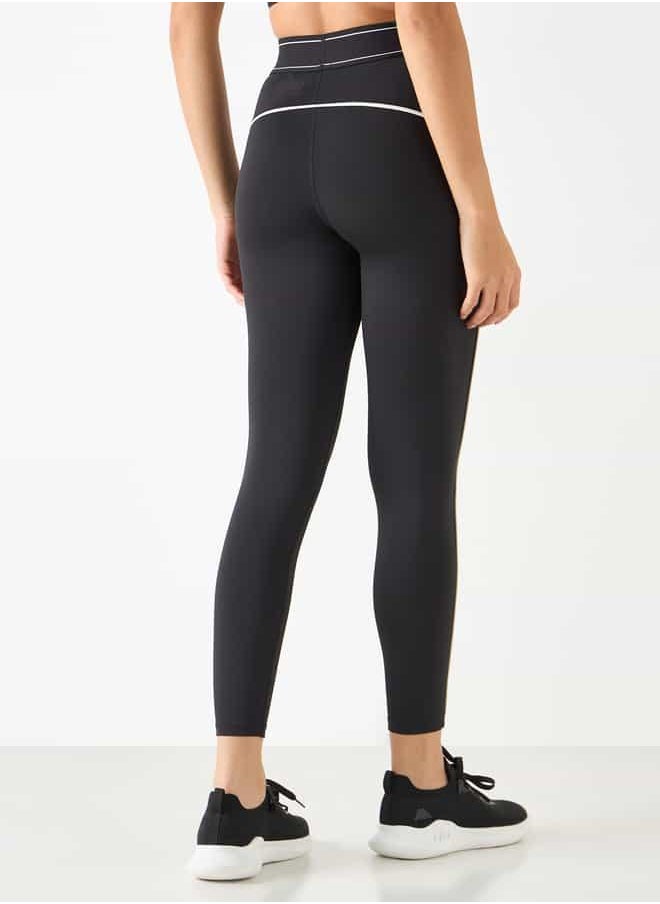 Kappa Logo Embossed Tipping Leggings