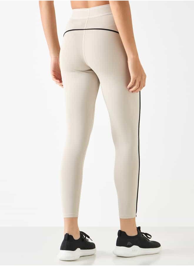 Kappa Logo Embossed Tipping Leggings