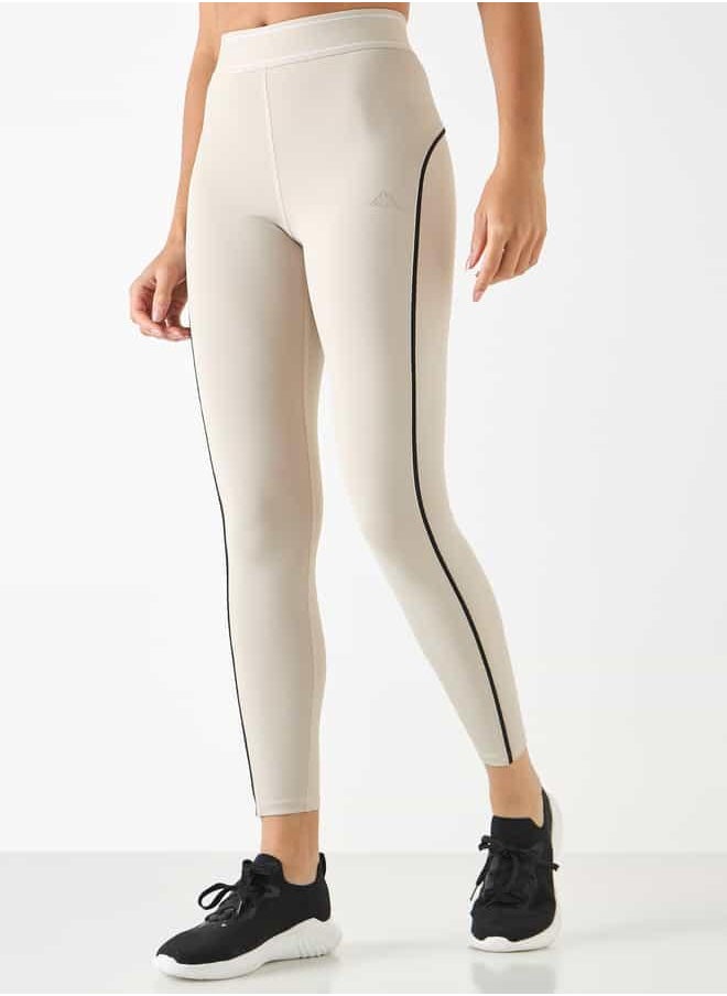 Kappa Logo Embossed Tipping Leggings