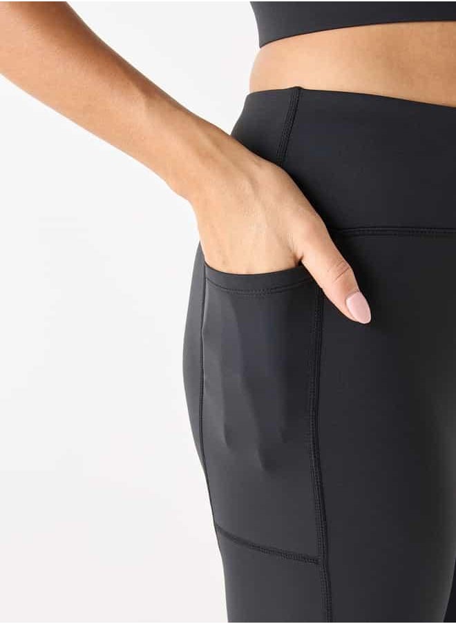 Kappa Leggings with Elasticated Waistband and Pocket