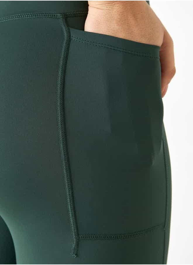 Kappa Leggings with Elasticated Waistband and Pocket