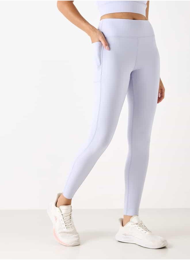 Kappa Leggings with Elasticated Waistband and Pocket