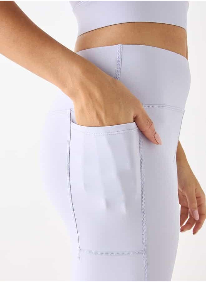 Kappa Leggings with Elasticated Waistband and Pocket