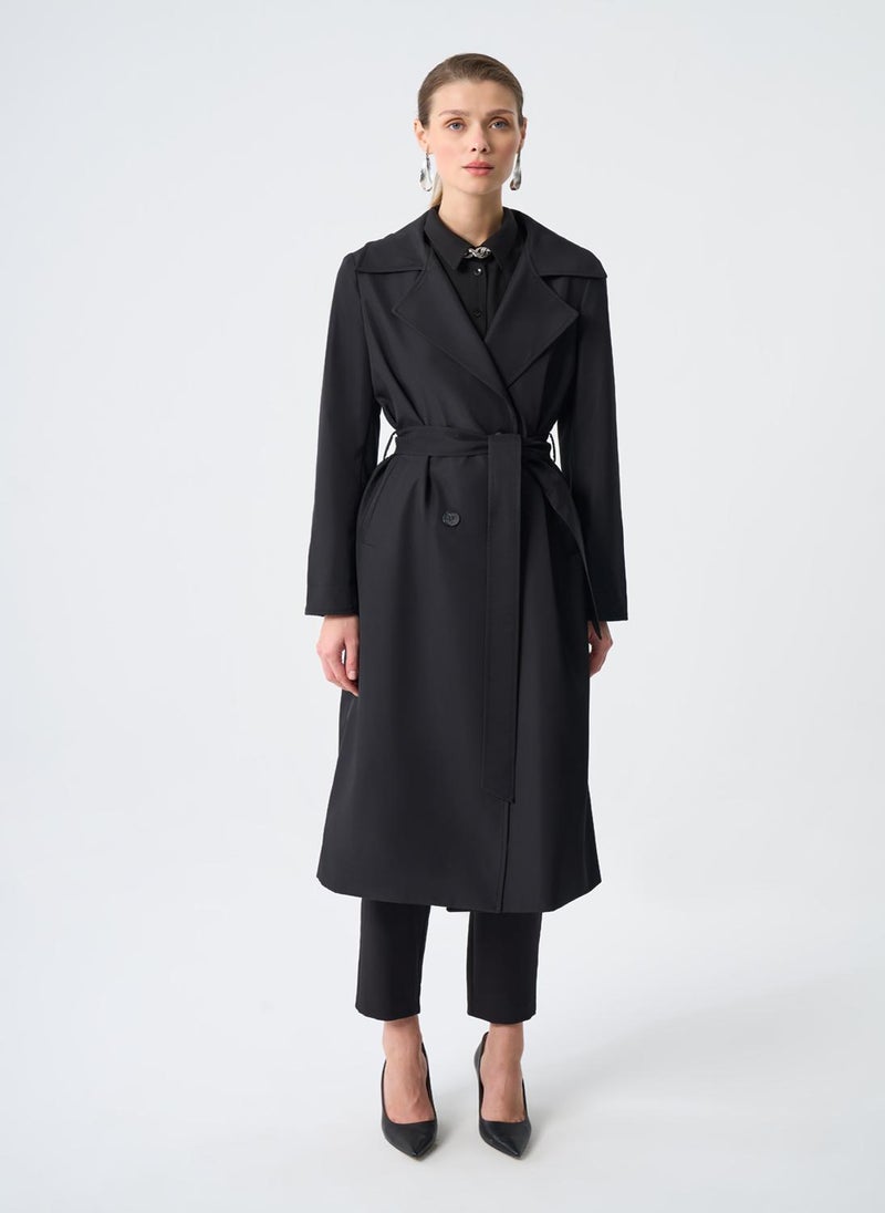 Basic Classic Long Trench Coat