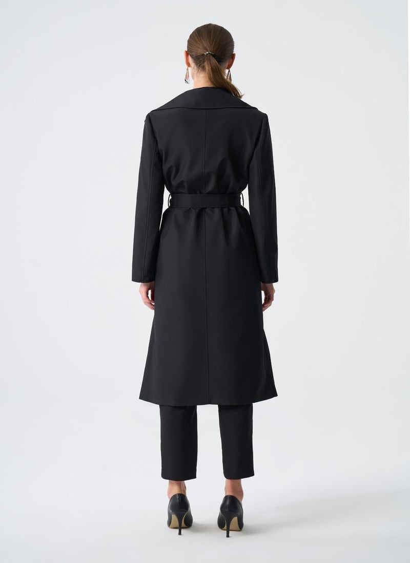 Basic Classic Long Trench Coat