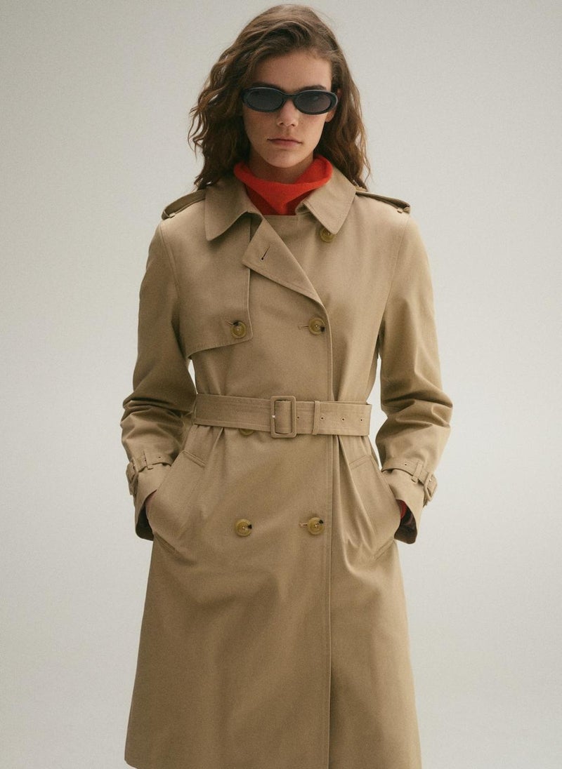 Classic Trench Coat With Belt