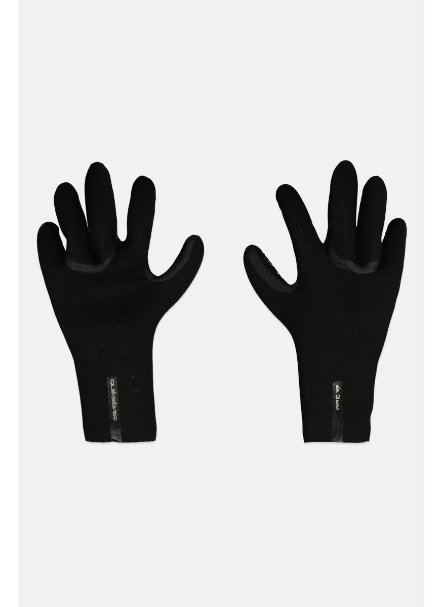 Men Textured Sports Gloves, Black