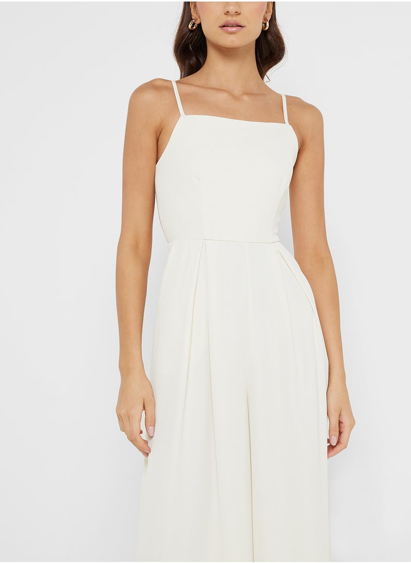 Cami Wide Leg Jumpsuit With Cutout Back