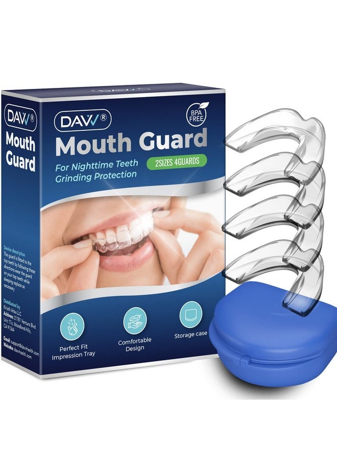 Mouth Guard For Clenching Teeth At Night, Upgraded Night Guards For Teeth Grinding, Professional Mouth Guard For Grinding Teeth, Stops Bruxism And Teeth Clenching With Travel Hygiene Case (4)