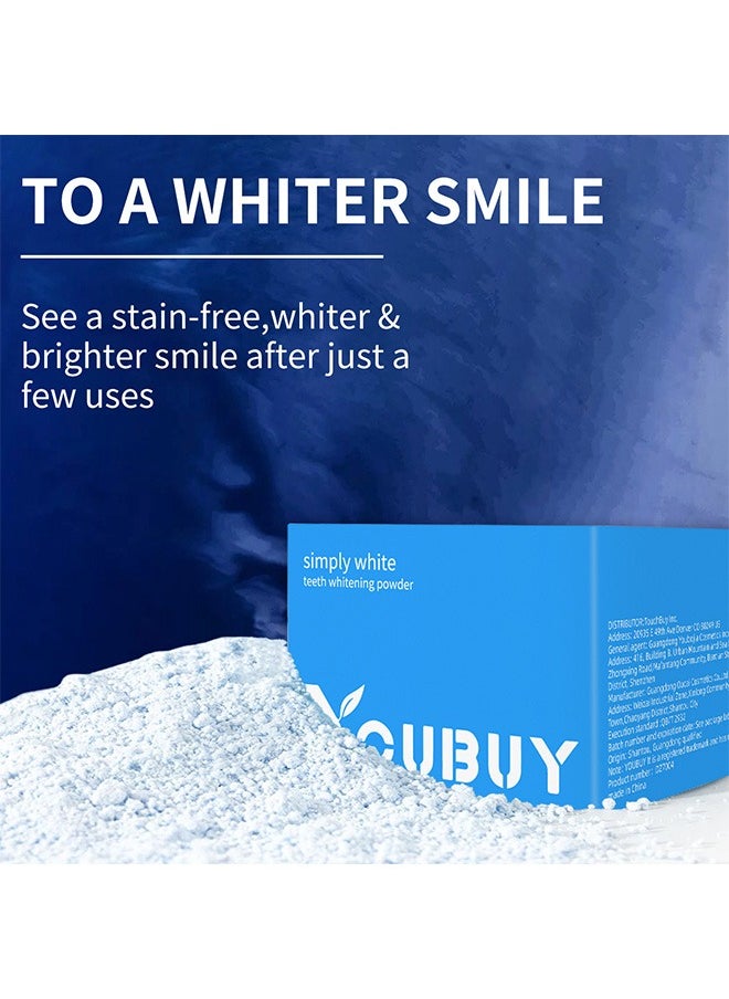 15g Teeth Whitening Powder, 360° Clean Teeth Natural Teeth Whitener, for Teeth Stain Remover Keeping Oral Fresh