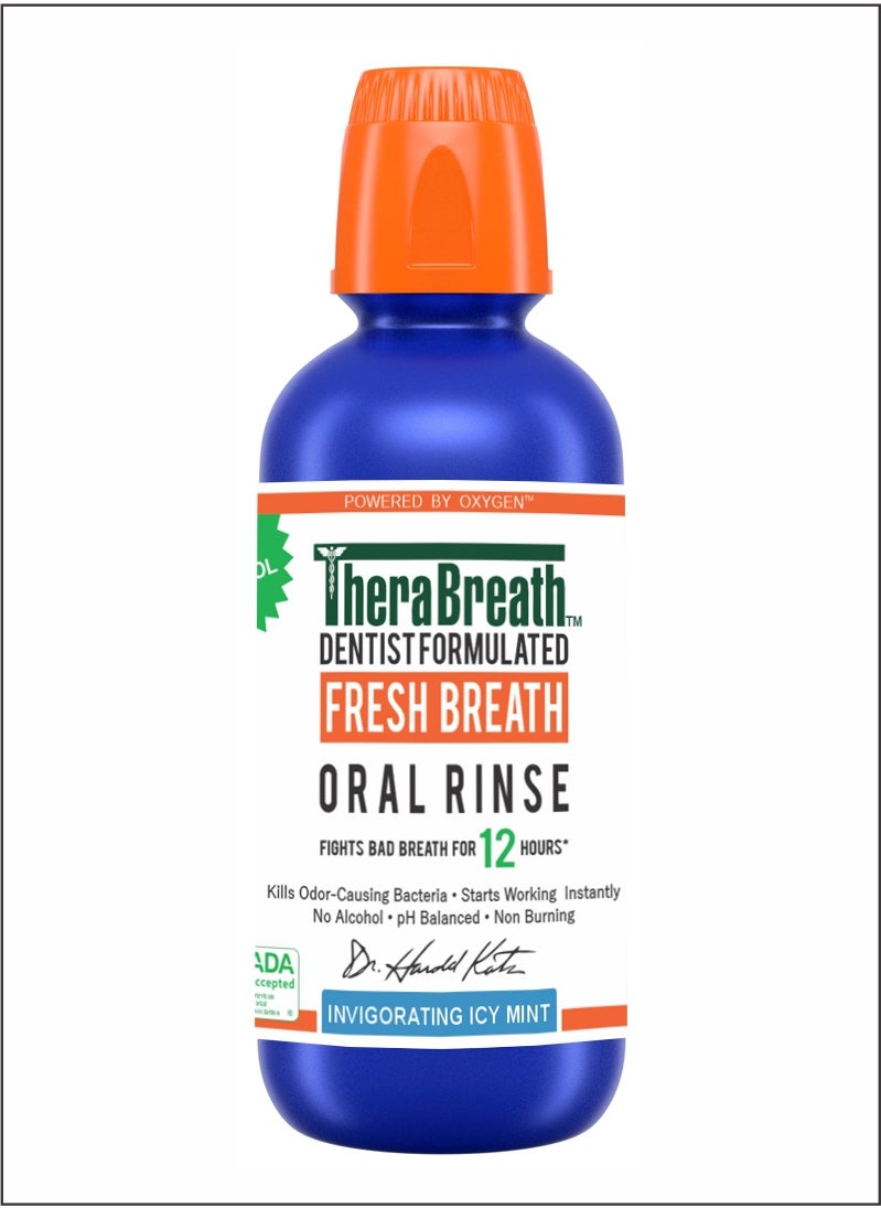 Healthy Gums Oral Rinse Invigorating Icy Mint, Single Pack for Refreshing Protection