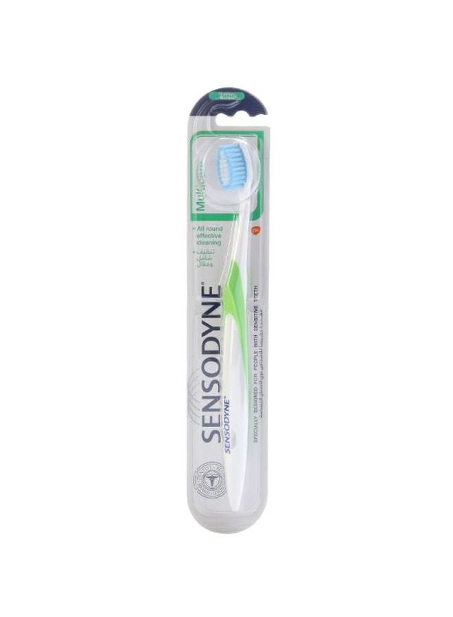 Multicare Toothbrush - Medium White/Blue/Green