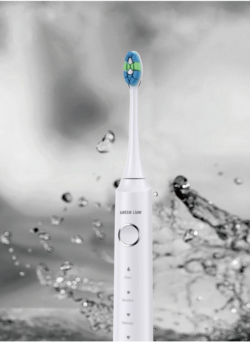 Smart Brush Rechargeable Toothbrush / 5 Level brush Mode / Dental Plaque Cleaning Brush / 2min Intelligent Timing / Intelligent Memory Mode / Clean/ Sensitive/ Massage/ White/Polish - White