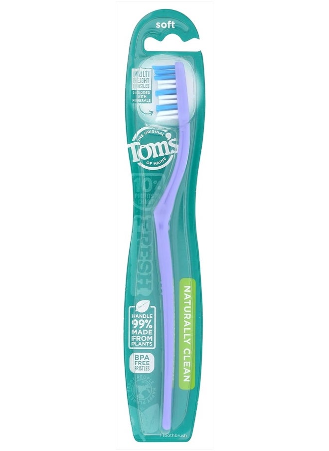 , Naturally Clean Toothbrush (Soft), Toothbrushes, Soft Toothbrush, 1-Pack