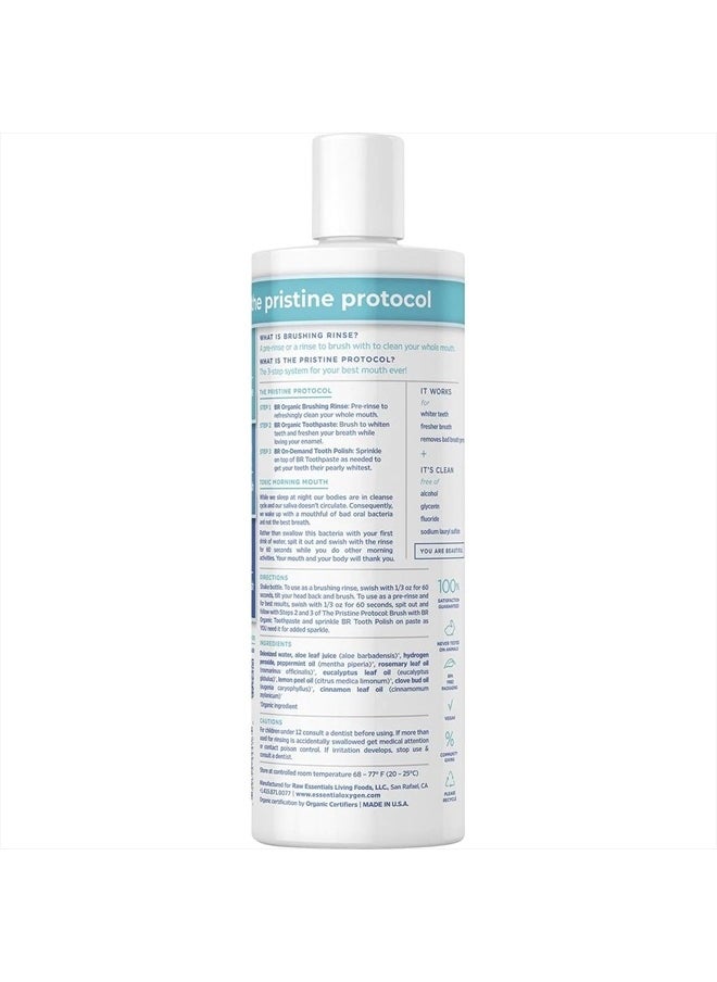 ESSENTIALOXYGEN Organic Peppermint Brushing Rinse, 16 FZ