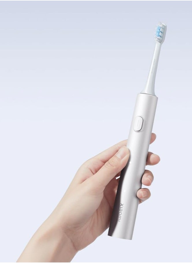 Xiaomi Electric Toothbrush T302 with 4 Cleaning Modes and Replacement Heads - Silver Gray