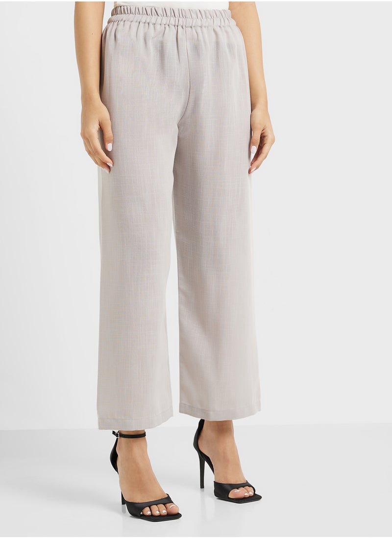 Embroidered Blouse & Pants Set