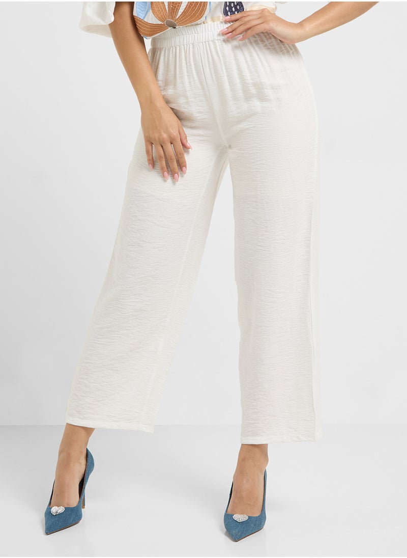 Embroidered Blouse & Pants Set