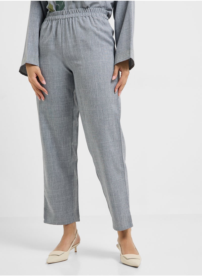 Embroidered Blouse & Pants Set