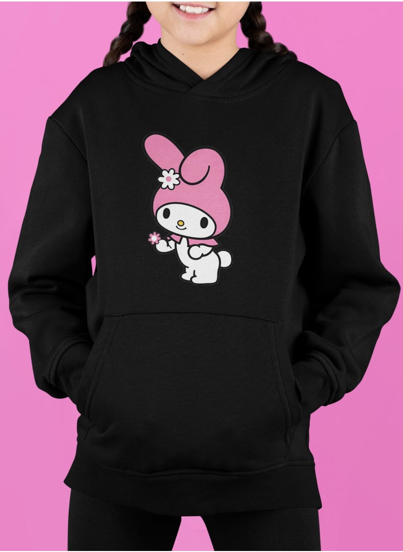 Adorable My Melody Hoodie for Girls - Soft & Comfy Pastel Design