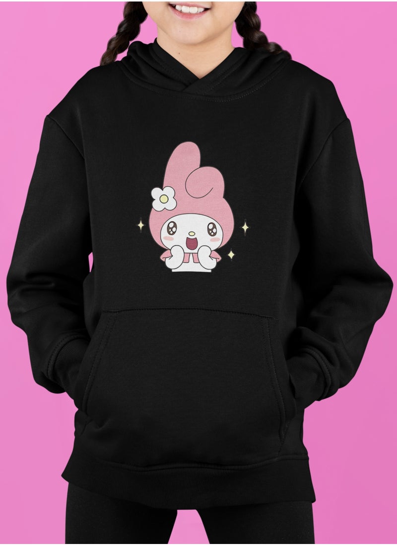 Sweet My Melody Hoodie for Girls - Cozy & Cute Cartoon Sweatshirt