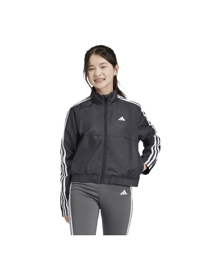 adidas Jg Tr-Es 3S Jk Black Training Jackets 5-6Y