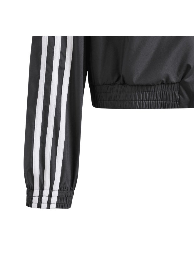 adidas Jg Tr-Es 3S Jk Black Training Jackets 5-6Y